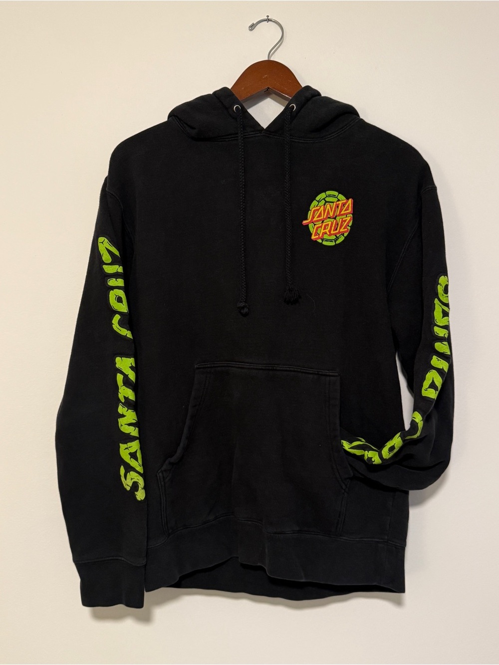 VTG Y2K Santa Cruz X Teenage Mutant Ninja Turtles Hoodie Mens Small Streetwear